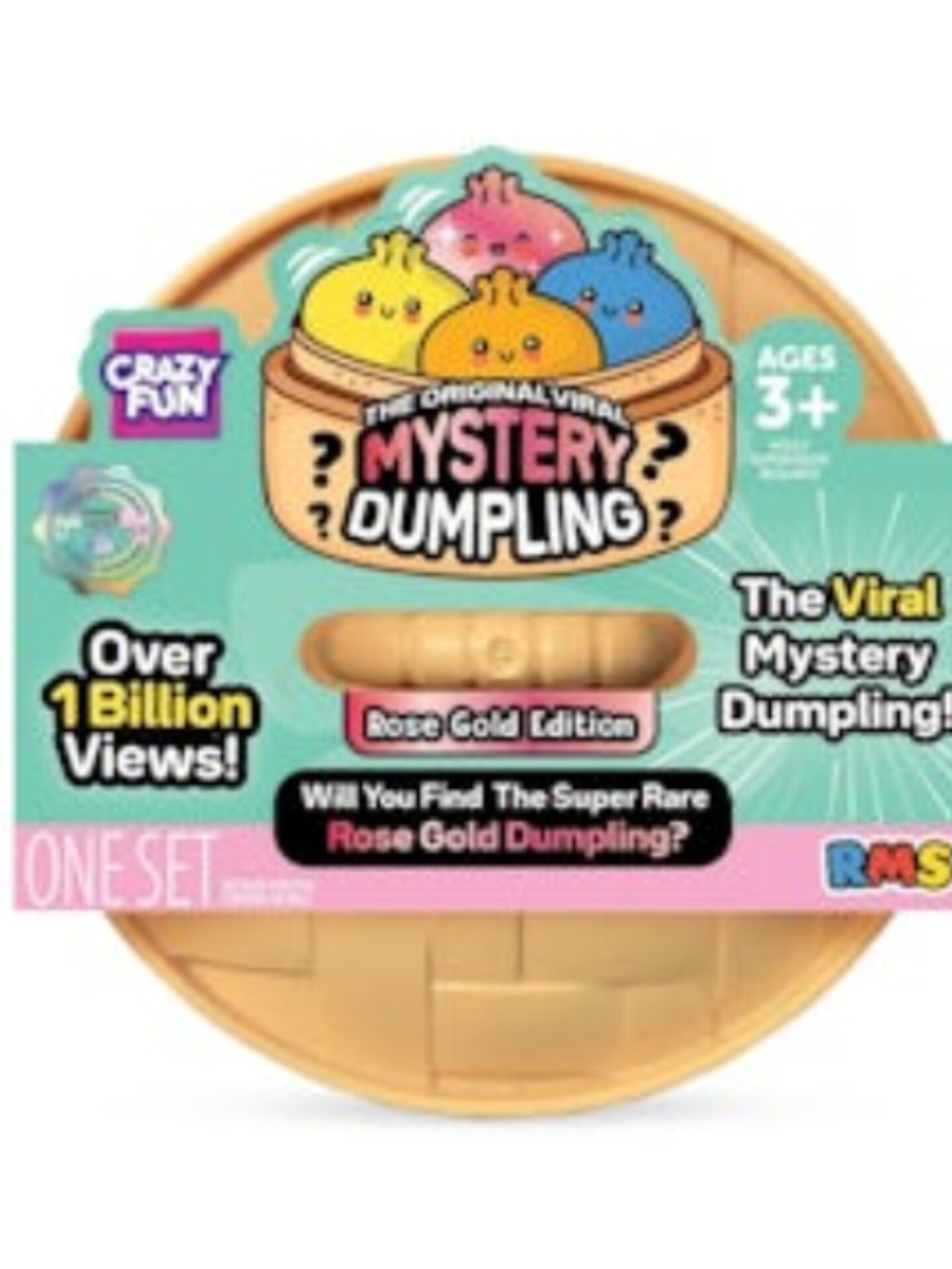 RMS Mystery Mini Dumpling Rose Gold Dumpling Blind Box Squishy Fidget Toy